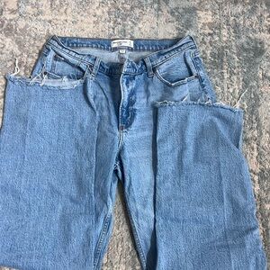 Abercrombie & Fitch Light Blue Curve Love Baggy Low Rise, Size 30 / 10